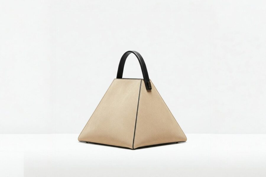 Statement pyramid bag for fashion-forward looks