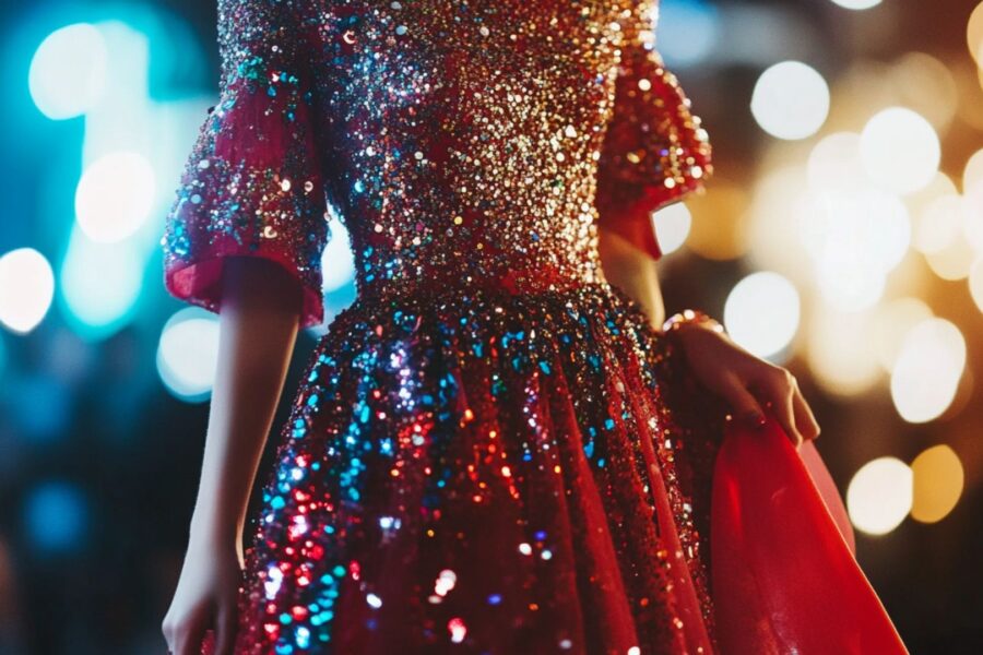 Bold and chic dress code outfit example for formal events