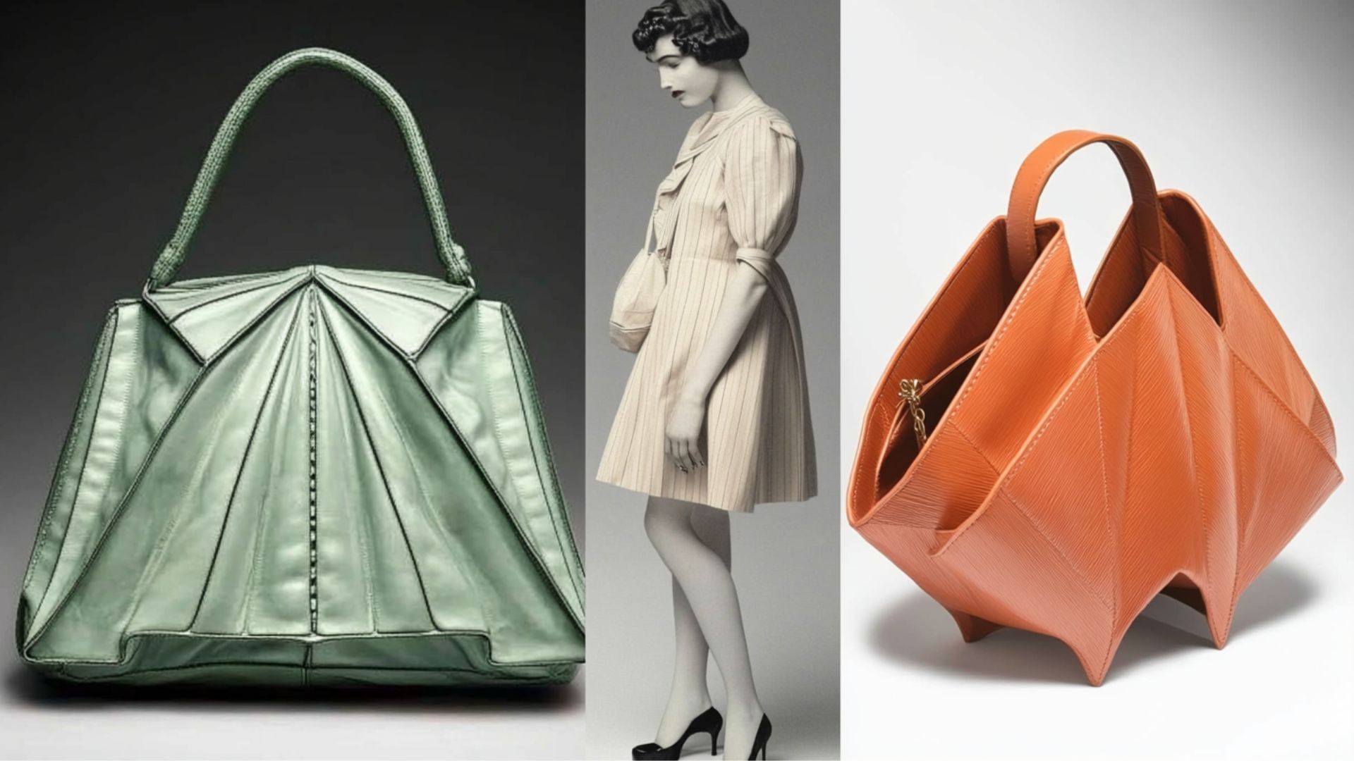 Luxury handbag pyramid by top designer brand