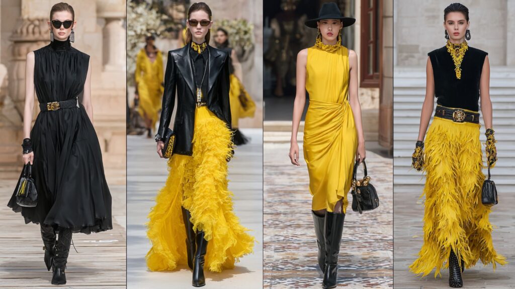 Evening dress trends 2025 on the runway