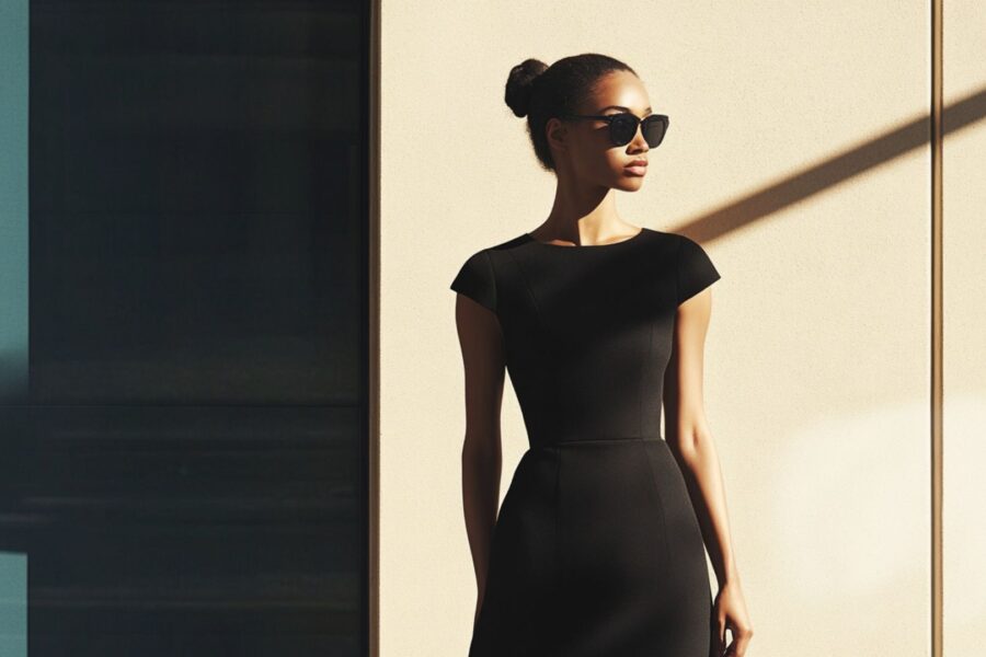 One dress day to night transformation with chic layers